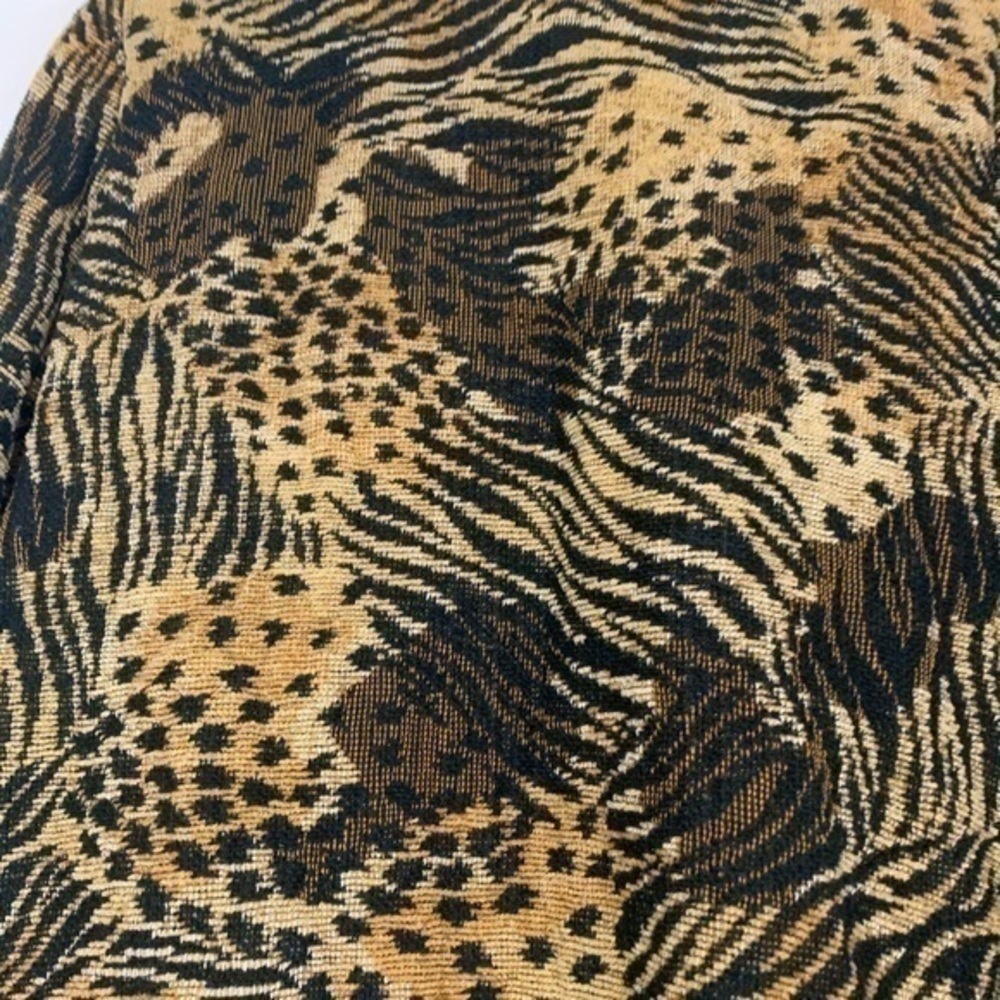 Alex Kim Vintage Art to wear‎ Animal Print Sweater Jacket Small - Picture 8 of 8